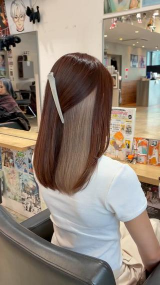 カラー オタク美容師/渋谷 🍒ダブルカラーのヘアスタイル