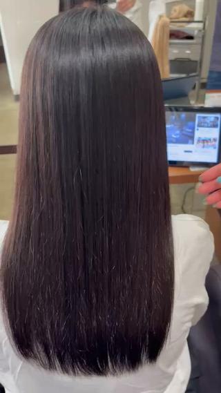 ロング 中島 万凜のヘアスタイル