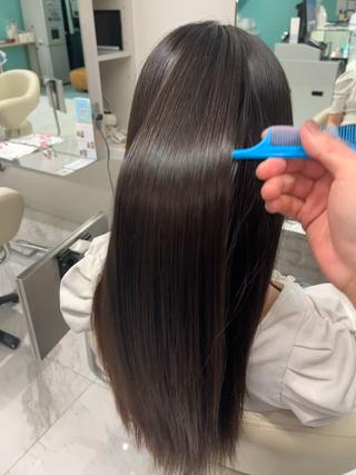 ミディアム 透明感カラー/小顔に 見える顔まわり/店長のヘアスタイル