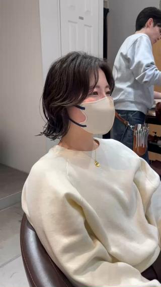 くびれのしやすいボブパーマ
ムースかバームでスタイリング簡単です