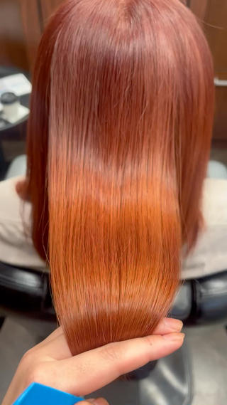 セミロング カラー 野田 琉佳のヘアスタイル