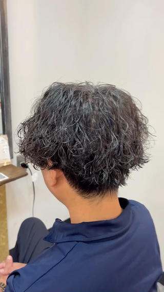 ショート パーマ メンズ メンズカットモデル 募集🚹✨荒井雛子のヘアスタイル