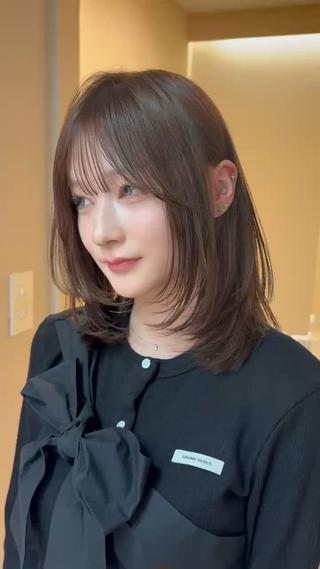 ミディアム カラー 似合わせレイヤー✨️ RIEのヘアスタイル