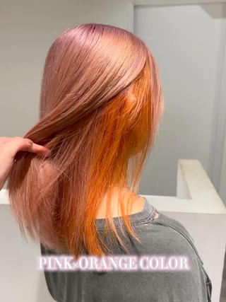 ミディアム カラー ヘアアレンジ 梅木李奈🍒府中/ レイヤー透明感カラーのヘアスタイル