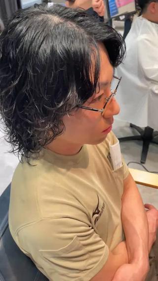 ミディアム メンズ メンズ限定そらカット モデル募集中‼️のヘアスタイル