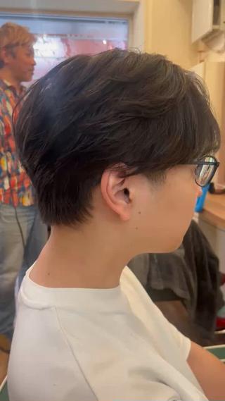 刈り上げたくはないけど短くしたい人におすすめ!
刈り上げない/マッシュ/メンズ/カット/メンズカット/
