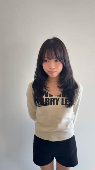 セミロング カラー 髪質改善*韓国ヘア* レイヤー*IBUKIのヘアスタイル