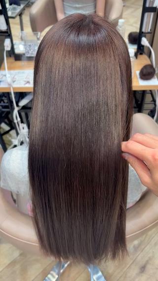 ロング ハイトーン✖️ 縮毛矯正シュンペイのヘアスタイル