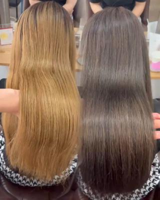 ロング カラー 竹保 凜空のヘアスタイル