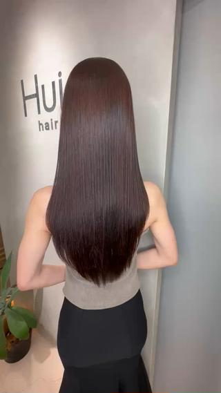 ロング 天神橋筋　髪質改善 縮毛矯正　中川将彰のヘアスタイル