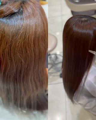 ロング パーマ 🌷縮毛矯正🌷 中村百花のヘアスタイル