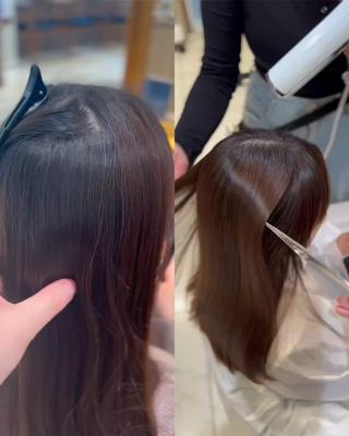 ロング パーマ 🌷縮毛矯正🌷 中村百花のヘアスタイル