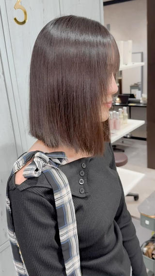 ショート 🌿透き通るツヤ髪× 縮毛矯正✂︎戸祭　伶のヘアスタイル