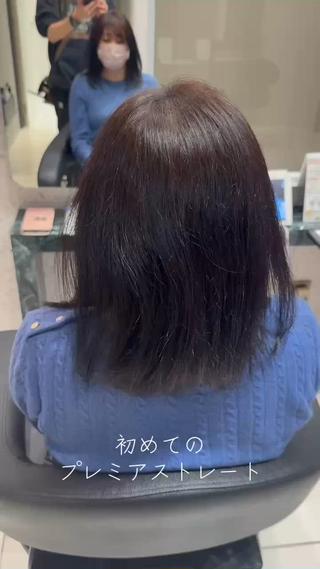 ミディアム 阿部 一矢のヘアスタイル