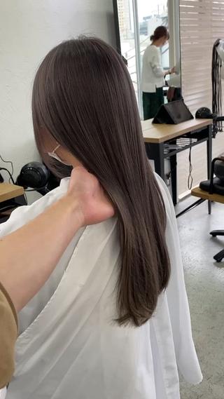 ロング カラー ヘアアレンジ ブリーチダブルカラー 元町三宮/三ノ宮のヘアスタイル