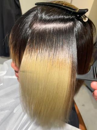ブリーチ毛でも髪の体力によっては施術できる可能性もあります!
まずは一度ご相談ください!