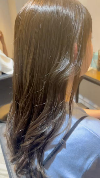 ロング カラー 前田 加奈子のヘアスタイル