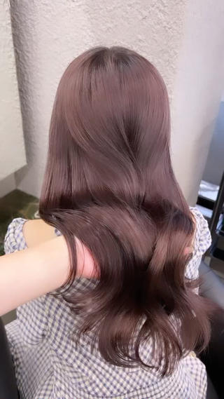 ロング カラー 渋谷/原宿♡PELE 縮毛矯正/ストレートのヘアスタイル