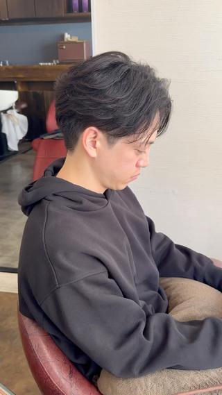 #メンズ#パーマ#毛流れパーマ#フェザーパーマ