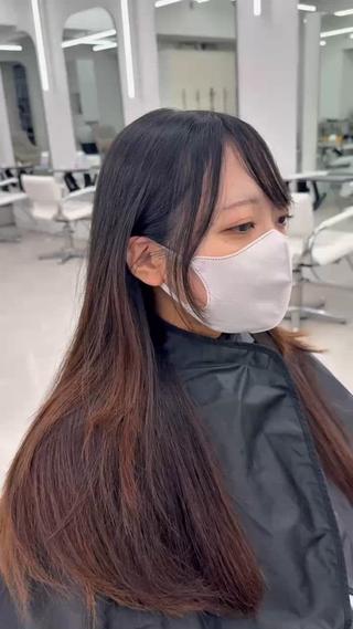 理想の韓国ヘア結んでも巻いても可愛いレイヤーカット 