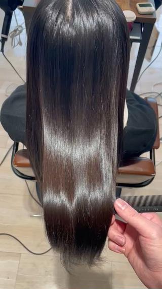 ロング 失敗しない顔まわり× 小顔補正レイヤー難波のヘアスタイル