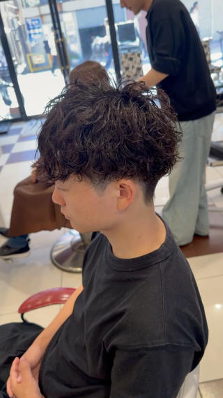 パーマ メンズ メンズ特化/竹の塚 オザキ コウセイのヘアスタイル