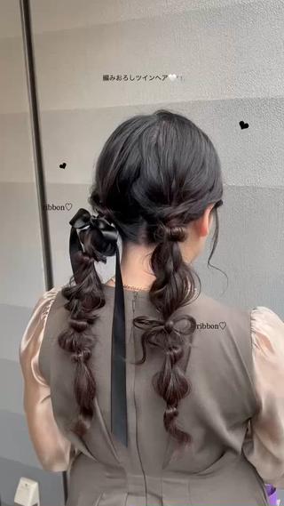 ロング ヘアアレンジ ふわモテ/艶カラー yuki♡♡のヘアスタイル