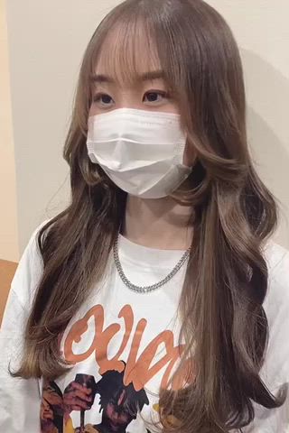 韓国風小顔カット×艶感カラー