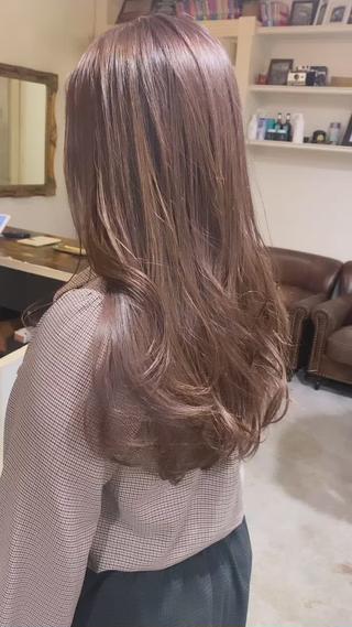 透明感ミルクティーグレージュ