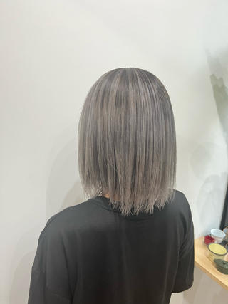 ショート カラー ヘアアレンジ 【艶カラー】石山拓人 /ブリーチのヘアスタイル