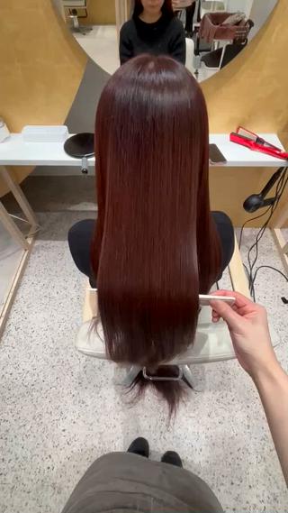ロング カラー Zina‎ 🤍 AYAのヘアスタイル