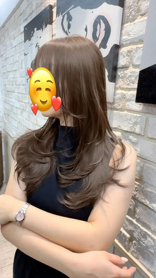 ロング 奥野 貴史　代表　レイヤーのヘアスタイル