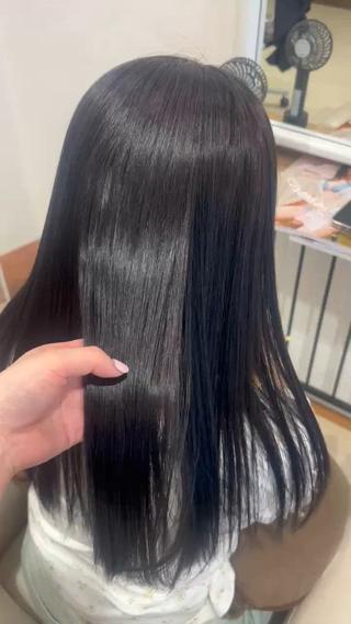 ロング カラー 髪質改善/縮毛矯正 透明感カラー/スバルのヘアスタイル