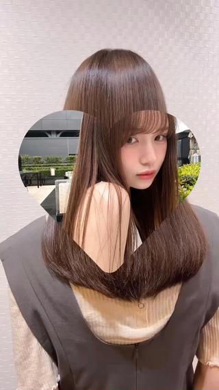 セミロング カラー 柔らか垢抜けｶﾗｰと ｶｯﾄ🫧ASUKAのヘアスタイル