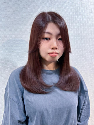 セミロング 柔らか垢抜けｶﾗｰと ｶｯﾄ🫧ASUKAのヘアスタイル