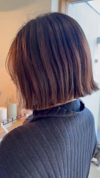 丸くならないボブ