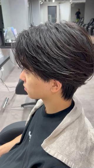 ショート パーマ メンズ メンズ特化/短髪 石飛皓平のヘアスタイル