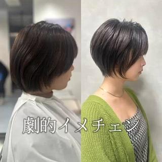ショート 髪質改善/縮毛矯正 /レイヤーカット岡部のヘアスタイル