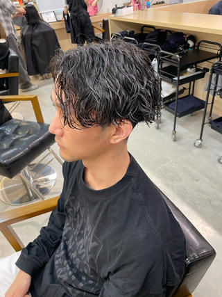 #波巻きパーマ