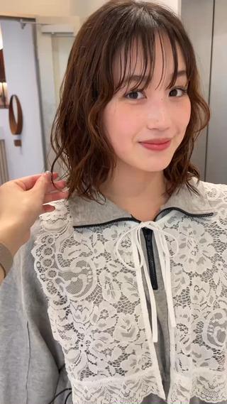 naturalなlob perm