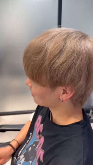 ショート カラー メンズ パーマ特化/メンズ シャドウパーマのヘアスタイル