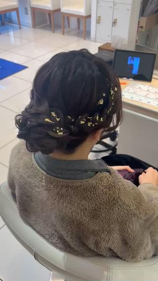 ロング ヘアアレンジ 宮永 璃沙のヘアスタイル