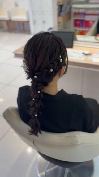 ロング ヘアアレンジ 宮永 璃沙のヘアスタイル