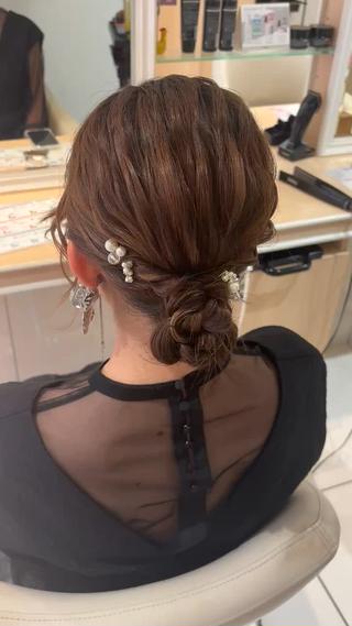 ロング ヘアアレンジ 宮永 璃沙のヘアスタイル