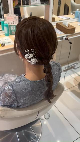 ロング ヘアアレンジ 宮永 璃沙のヘアスタイル