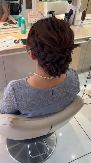 ロング ヘアアレンジ 宮永 璃沙のヘアスタイル