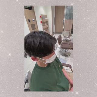 パーマ メンズ 技術モデル募集中 🩶村嶋 彩のヘアスタイル