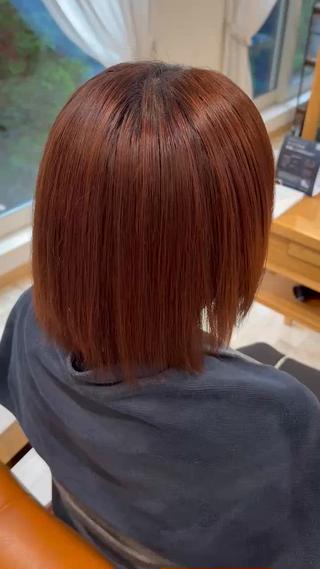 ミディアム パーマ 髙崎 璃音のヘアスタイル