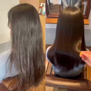 ロング 成田市縮毛矯正 古屋大揮のヘアスタイル
