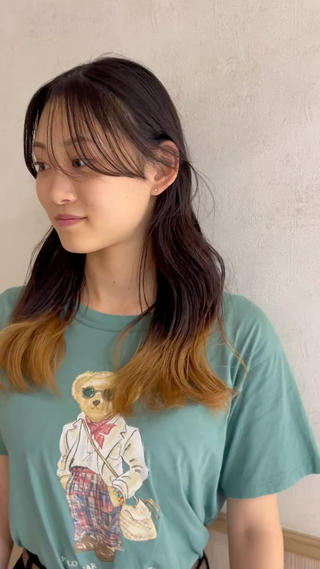 透け感のある前髪・顔周りカット♡
